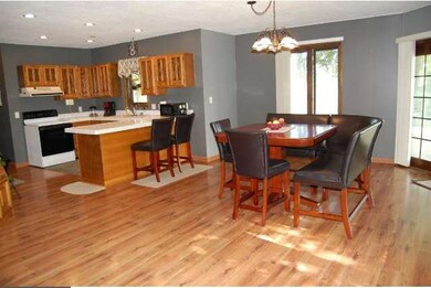 Open, airy floor plan with dining located just off