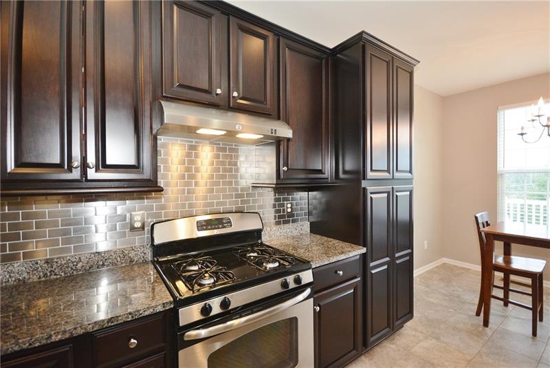 Stainless appliances and back splash!