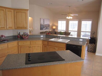 cooktop. Beautiful Granite countertops!