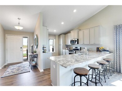 An elegant combination of granite countertops and 