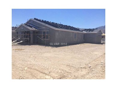 Exterior Back. New Home, under construction.