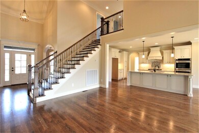 Great Room With Solid Oak Hardwood Flooring