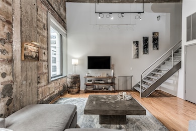 Take in the variety of textures from this living a