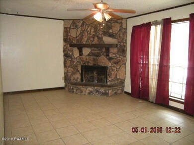 Living room with fireplace
