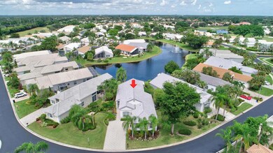 Aerial showing curved .21 acre Lake lot