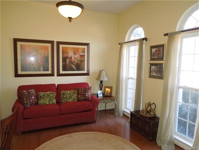 Formal dining room currently used as a den