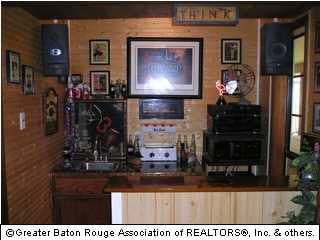 Wet-bar in living room.