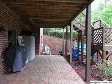 Wide area under the dek for storage or perhaps a p