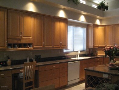Built in Desk in Kitchen