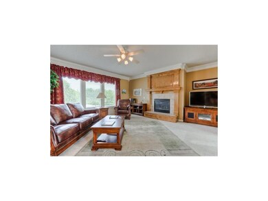 Additional view of the Family Room with tiled fire