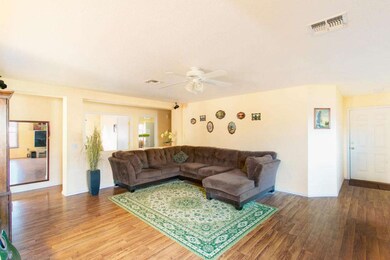 View of living room from kitchen