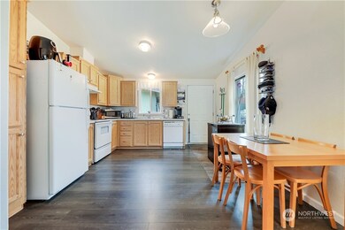 open kitchen w/ eating space