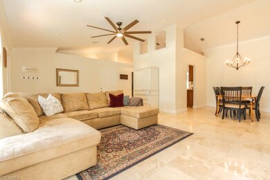 Living room looking at dining area