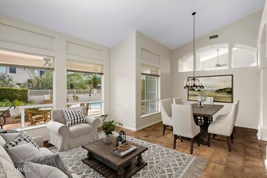 Living room - virtually staged