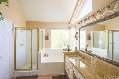 Large master bath complete with granite countertop