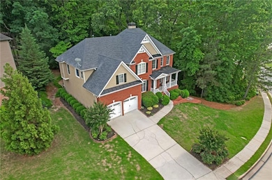 View from above of property