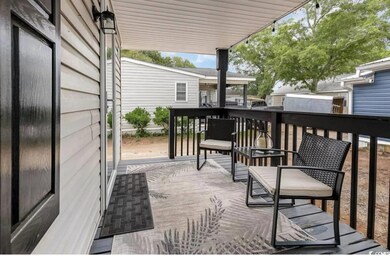 View of wooden porch/deck