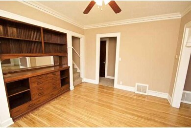 Dining Room with original built-in buffet.