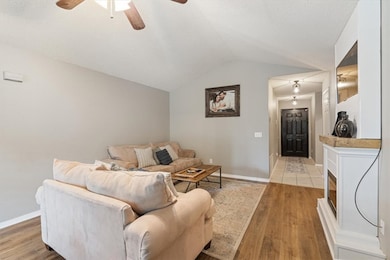 Enjoy the Gas log fireplace!