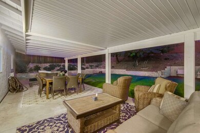 Outside patio area has great space offering indoor