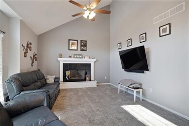This beautiful living room has lots of natural lig