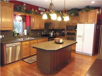 Kitchen with wood floors