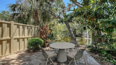 Lake side patio