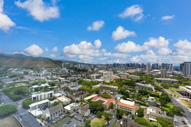 City and Punchbowl View from the Living Room