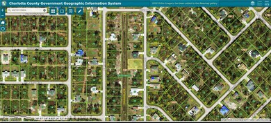 Aerial view of property's location with property b