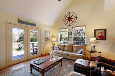 Cathedral ceiling in Living Room