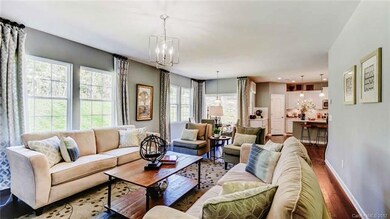 Photo is of decorated model home