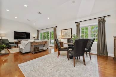 Open-Concept Living and Dining with Vaulted Ceilings