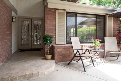 Beautiful front doors with design glass.