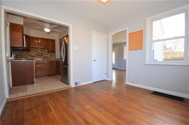 dining room view of kitchen and living room door o