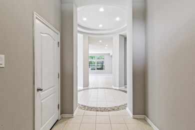 Two car attached garage with convenient entry.