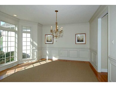 Dining Room. The formal dining room features a wal