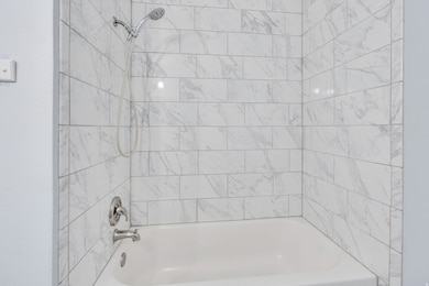 Bathroom with washtub / shower combination