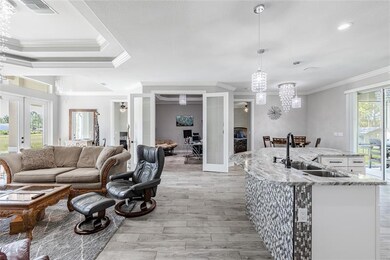 Another view of the layout of the Main Living space as well as Guest rooms #2 and #3 on left and right of bonus room. 