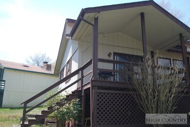 Side view of covered deck.