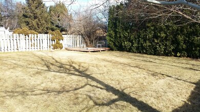 large fenced yard