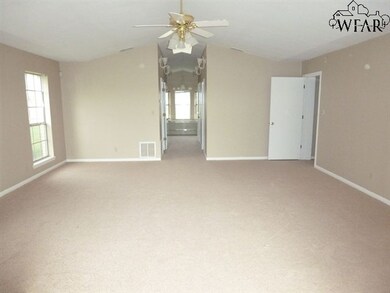 West view of master bedroom