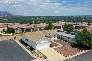 Aerial view of residential area