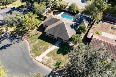 Bird's eye view of a pool