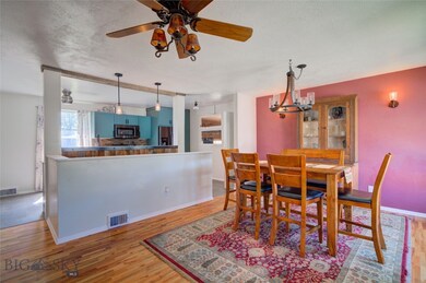 Spacious dining room