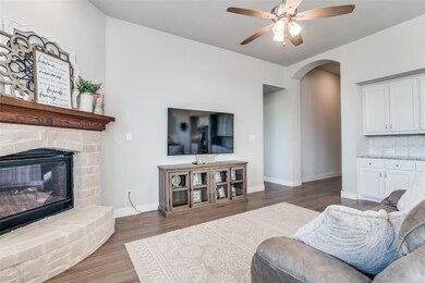Living/Family Room with Built in Custom Cabinets!