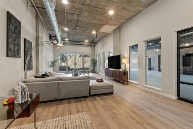 Living room featuring wood finished floors and a 