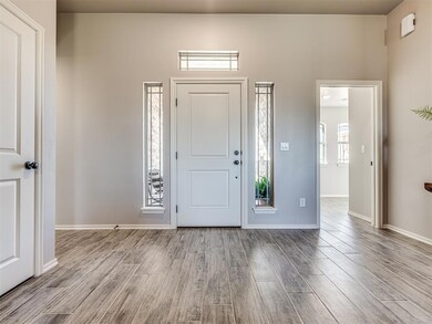 The wide entry is ideal for welcoming guests.