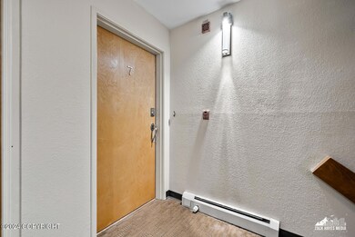 Condo entrance - heated, carpeted