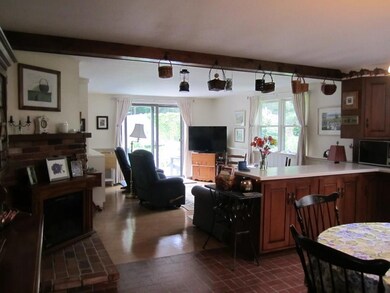 Eat in kitchen looking into living...