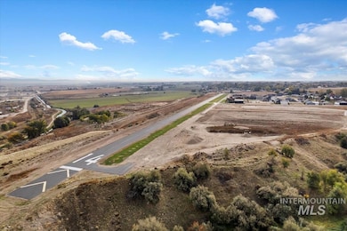 Aerial overview of property's location with rural landscape
